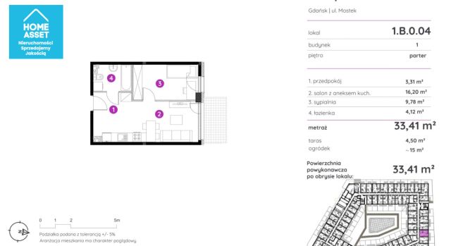 Mieszkanie 2-pokojowe Gdańsk, ul. Mostek. Zdjęcie 13