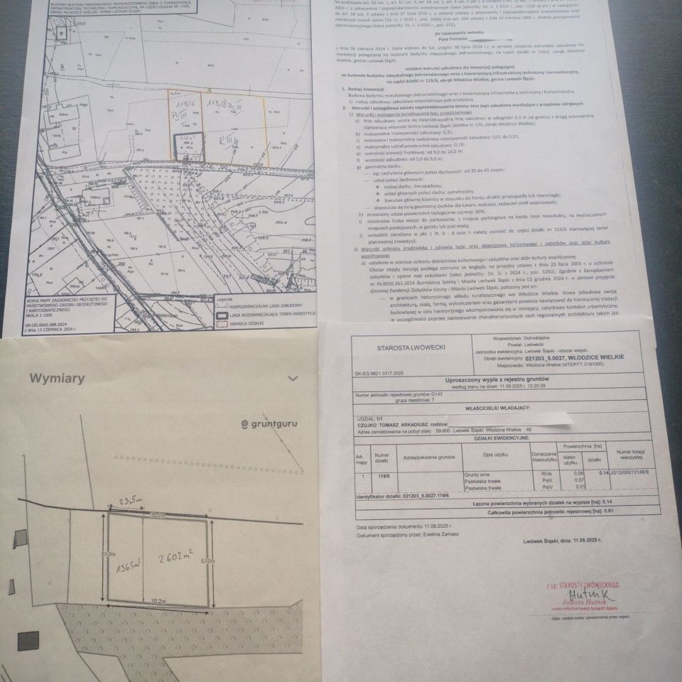 Działka Włodzice Wielkie. Zdjęcie 2