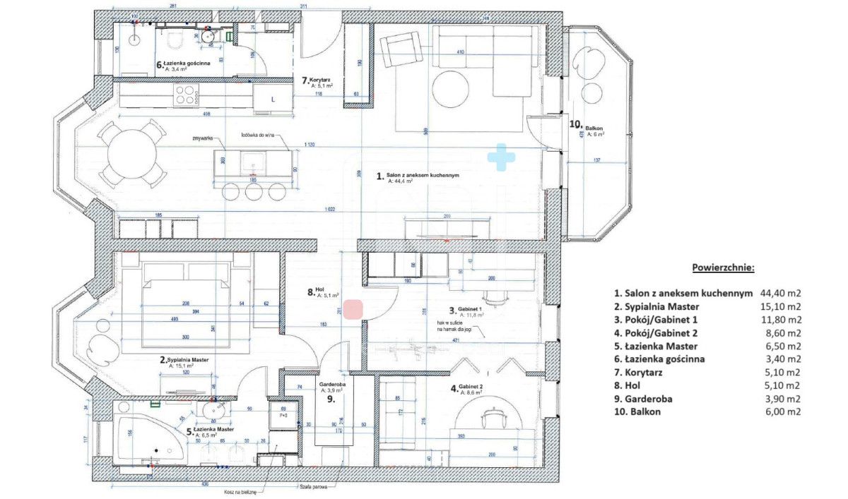 Mieszkanie 4-pokojowe Warszawa Ursynów, ul. Wąwozowa. Zdjęcie 19