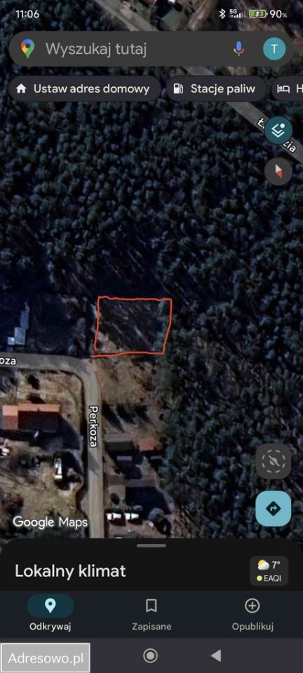 Działka rekreacyjna Kamień, ul. Perkoza. Zdjęcie 6