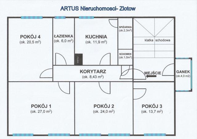 Mieszkanie 4-pokojowe Złotów, ul. Marii Skłodowskiej-Curie. Zdjęcie 1
