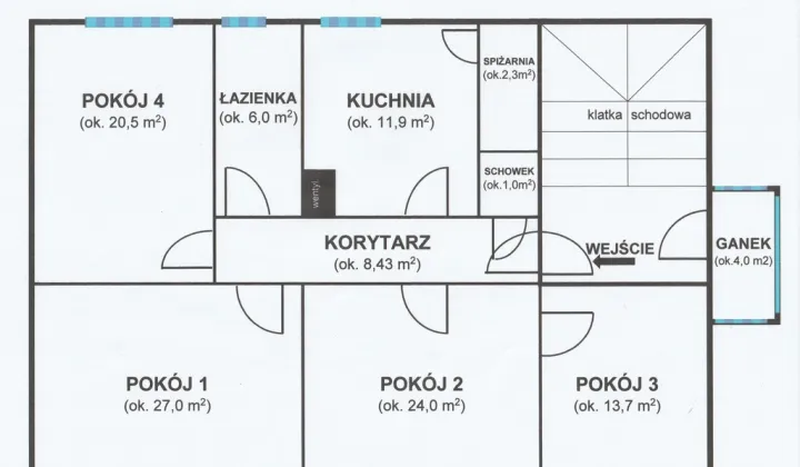 Mieszkanie 4-pokojowe Złotów, ul. Marii Skłodowskiej-Curie