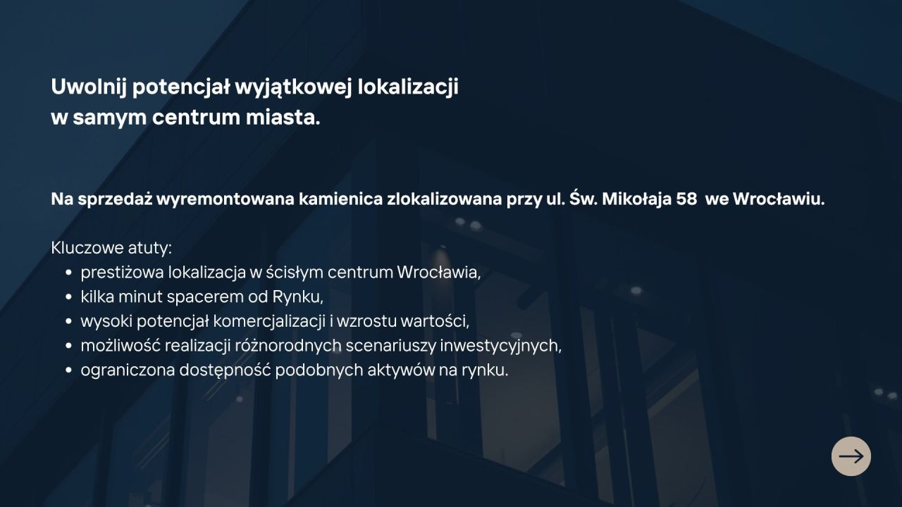 kamienica Wrocław Stare Miasto, ul. św. Mikołaja. Zdjęcie 2