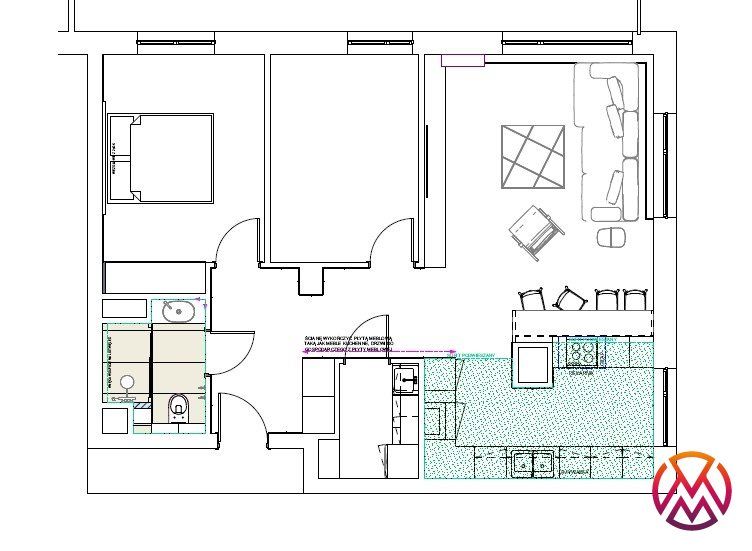 Mieszkanie 3-pokojowe Łódź Śródmieście, ul. Legionów. Zdjęcie 20