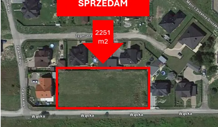 Działka budowlana Koniecpol Niwa, ul. Wąska