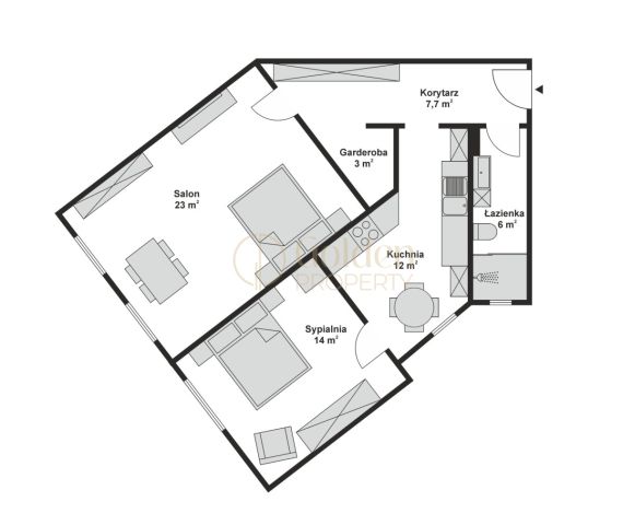 Mieszkanie 2-pokojowe Sopot, al. Niepodległości. Zdjęcie 27