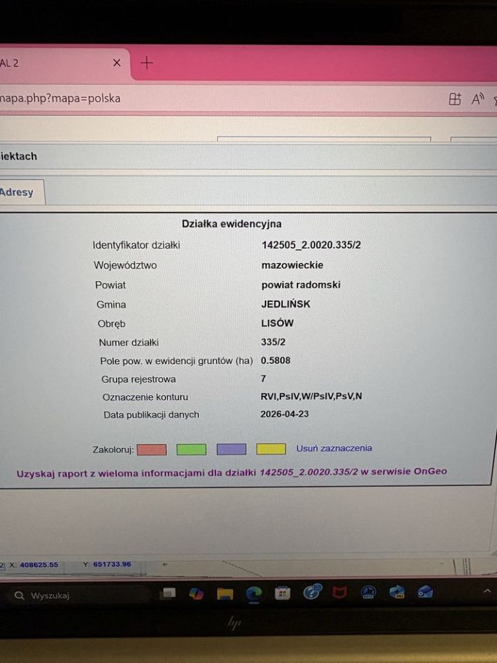 Działka rolna Lisów. Zdjęcie 2