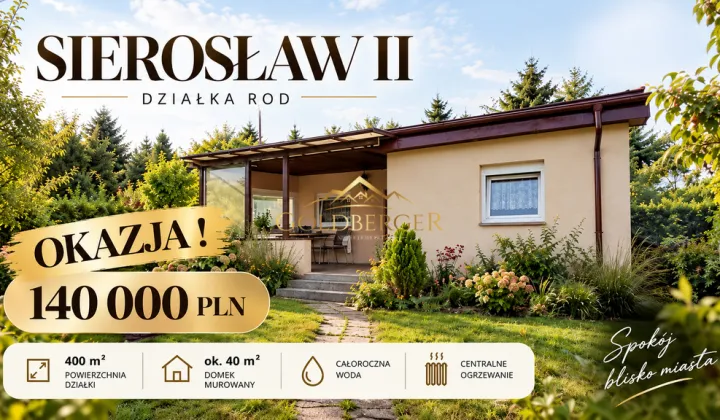 Działka rekreacyjna Sierosław