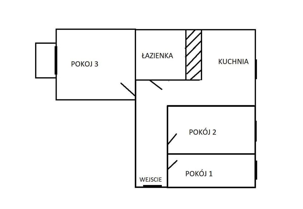 Mieszkanie 3-pokojowe Kielce, os. Na Stoku