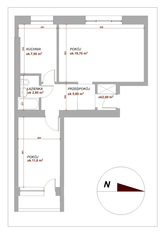 Mieszkanie 2-pokojowe Łódź Bałuty, ul. Zmienna. Zdjęcie 10