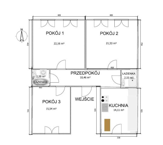Mieszkanie 3-pokojowe Dąbrowa Górnicza Centrum, ul. Stefana Żeromskiego. Zdjęcie 12