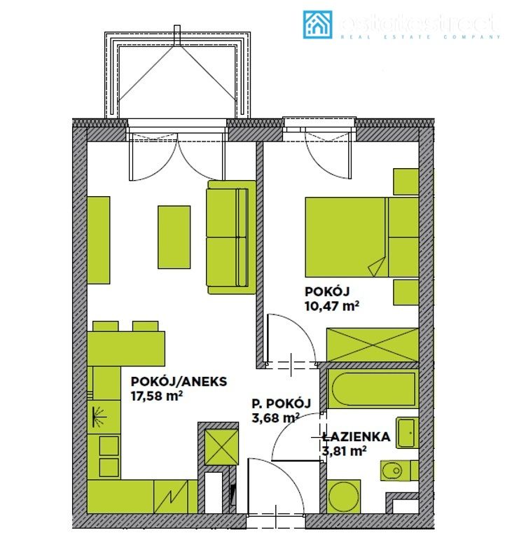 Mieszkanie 2-pokojowe Kraków, ul. Seweryna Goszczyńskiego. Zdjęcie 15