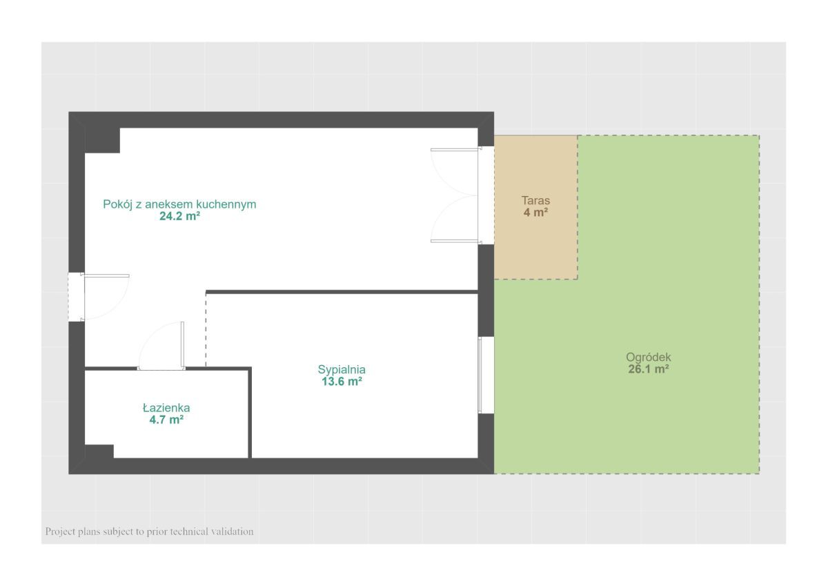 Mieszkanie 2-pokojowe Poznań Jeżyce, ul. Jana Henryka Dąbrowskiego. Zdjęcie 20