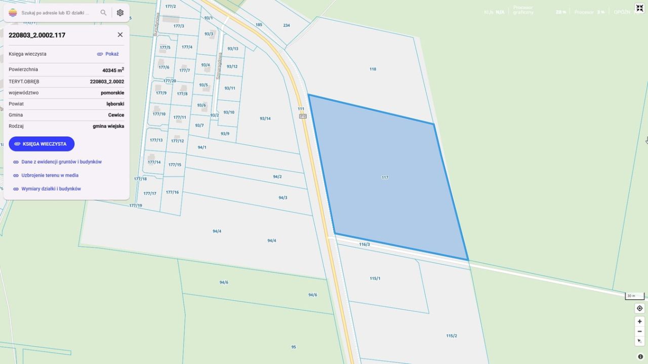 Działka inwestycyjna Cewice. Zdjęcie 2