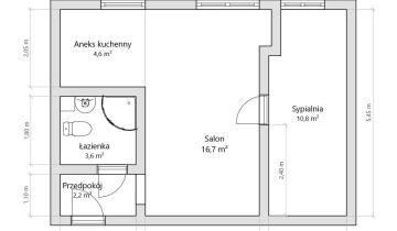 Mieszkanie 2-pokojowe Zgierz
