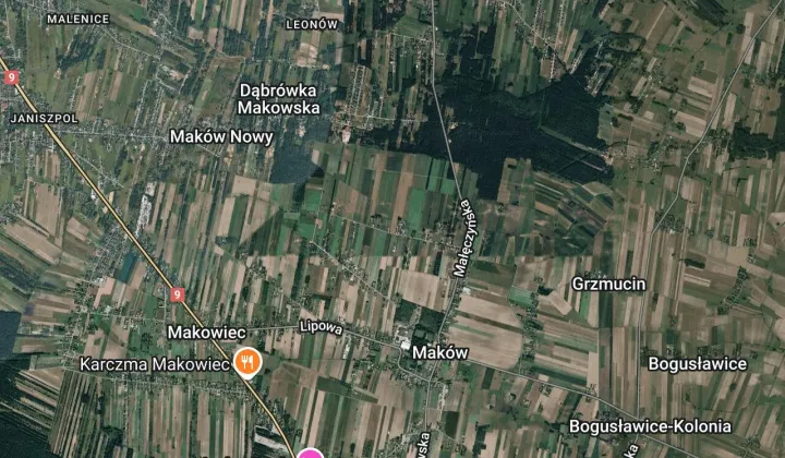 Działka inwestycyjna Maków Nowy, ul. Dzielnicowa