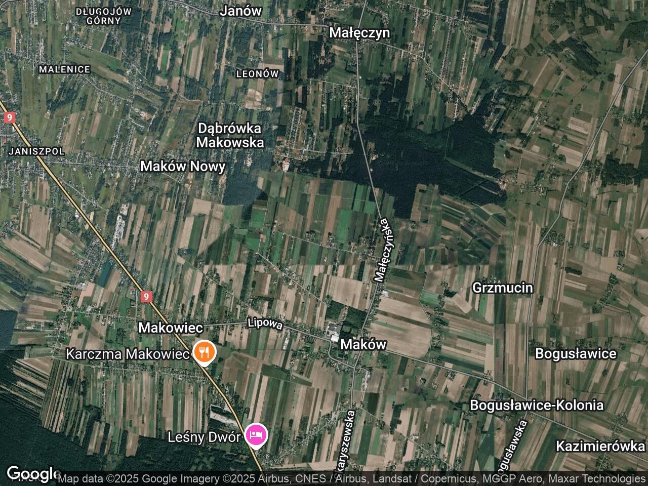 Działka inwestycyjna Maków Nowy, ul. Dzielnicowa