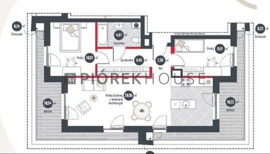 Mieszkanie 3-pokojowe Warszawa Praga-Południe, ul. Kokoryczki. Zdjęcie 13