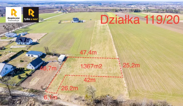 Działka inwestycyjna Sopieszyno, ul. Topolowa