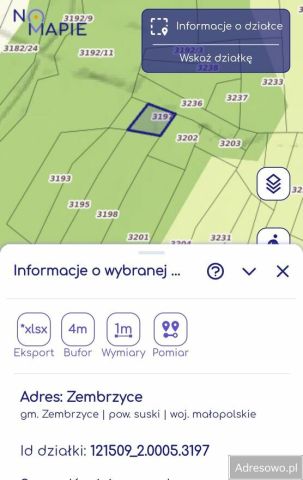 Działka rolna Zembrzyce. Zdjęcie 1