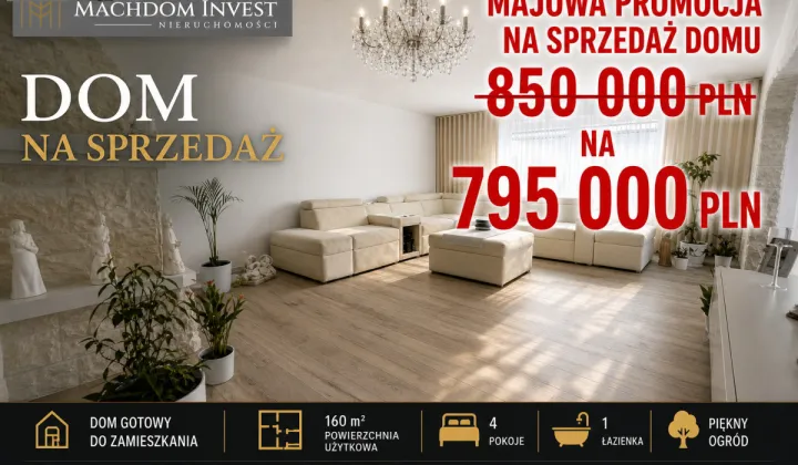 dom szeregowy, 4 pokoje Brodnica