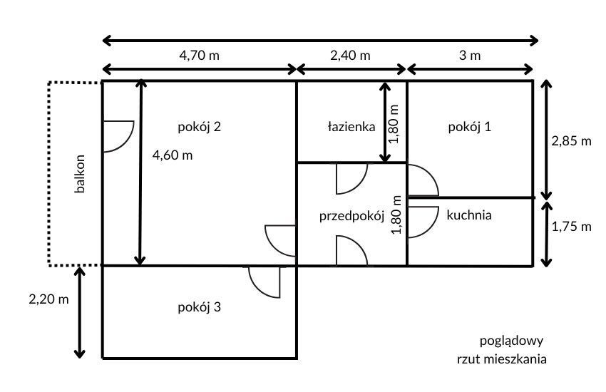 Mieszkanie 3-pokojowe Bielsko-Biała Śródmieście. Zdjęcie 6