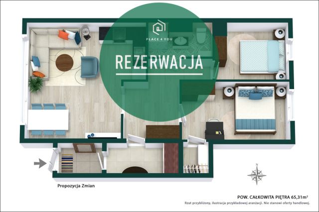 Mieszkanie 3-pokojowe Zegrze, ul. płk. Kazimierza Drewnowskiego. Zdjęcie 16