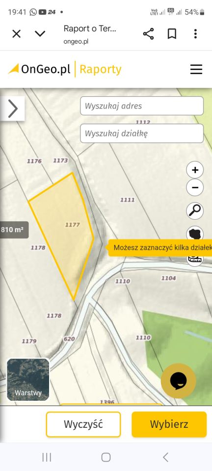 Działka rolna Malinówka Koźliniec