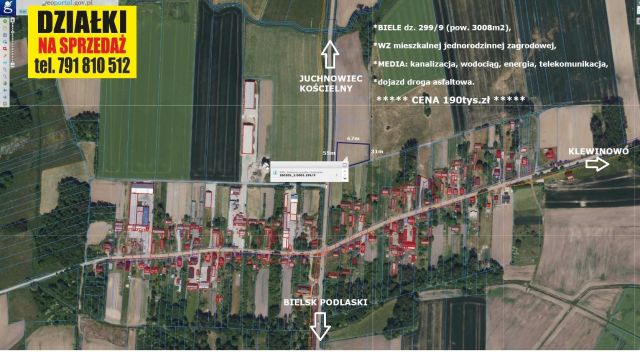 Działka rolno-budowlana Biele, brak. Zdjęcie 1