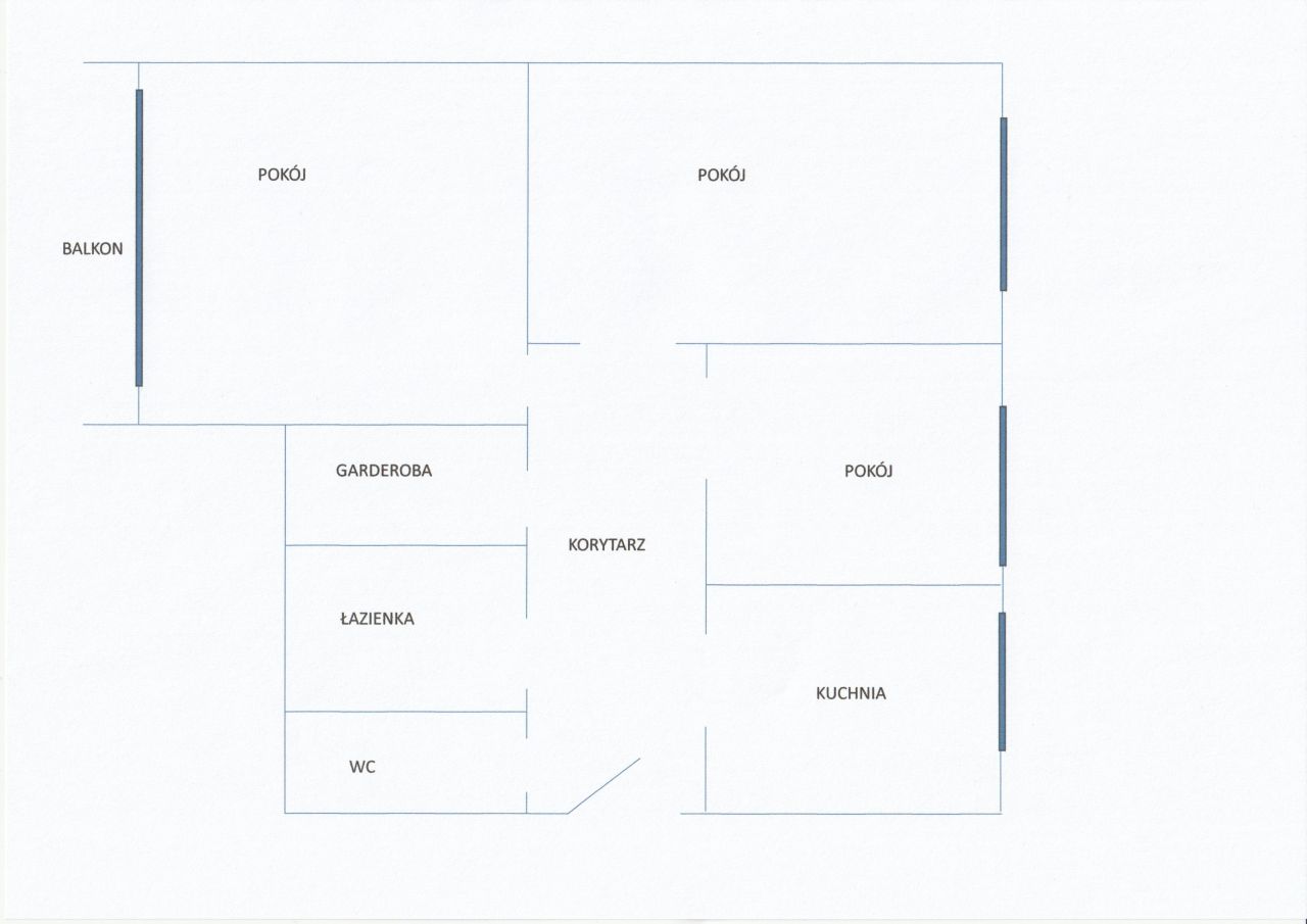 Mieszkanie 3-pokojowe Szczecin Pogodno, ul. 5 Lipca. Zdjęcie 3