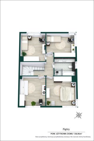 bliźniak, 5 pokoi Dosin. Zdjęcie 14