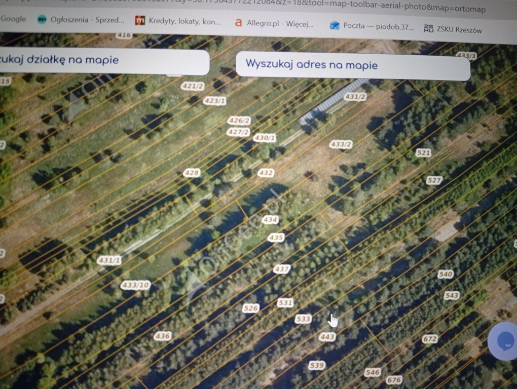 Działka rekreacyjna Budy Głogowskie. Zdjęcie 1