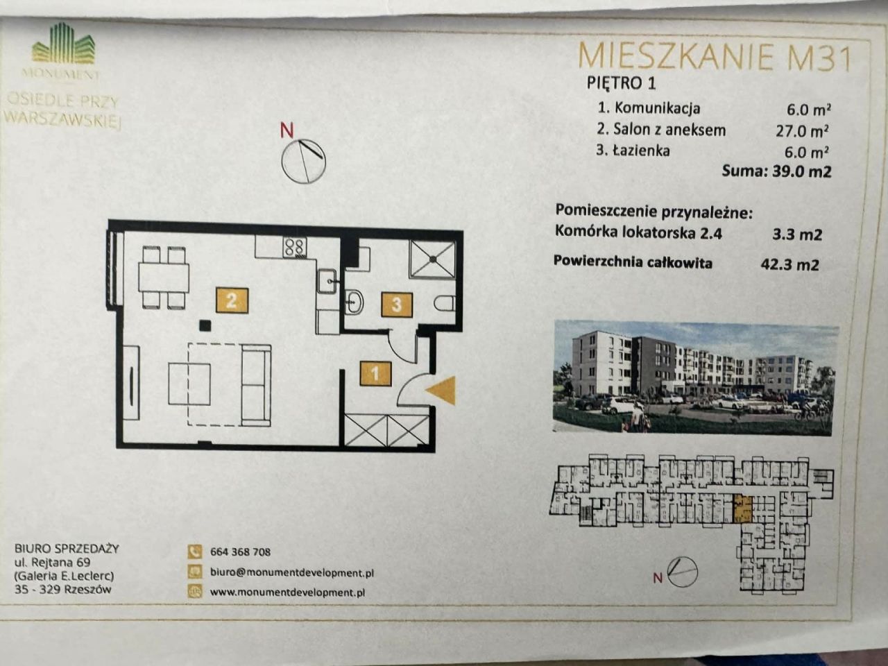 Mieszkanie 1-pokojowe Rudna Mała. Zdjęcie 1