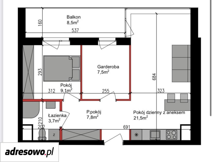 Mieszkanie 3-pokojowe Bydgoszcz Szwederowo, ul. Orla. Zdjęcie 19