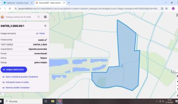 Działka rolna Glinno Wielkie