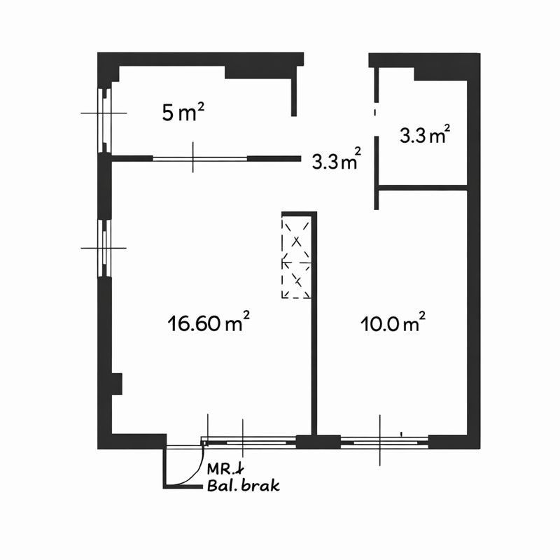 Mieszkanie 2-pokojowe Warszawa Sadyba, ul. św. Bonifacego. Zdjęcie 10
