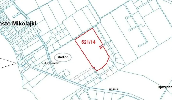 Działka budowlana Mikołajki Dybowo, ul. Michała Kajki