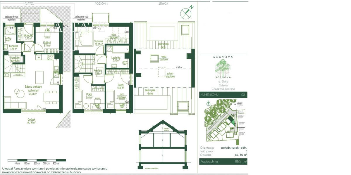 bliźniak, 5 pokoi Gdynia Chwarzno-Wiczlino, ul. Śliska. Zdjęcie 14