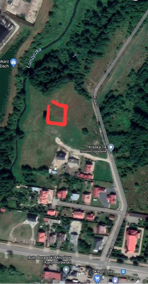 Działka budowlana Łomża, ul. Kraska