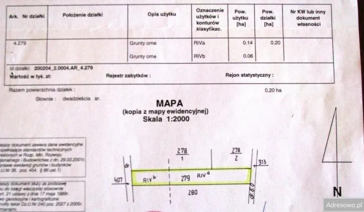 Działka budowlana Chomontowce