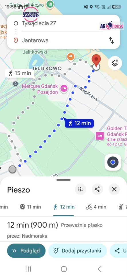 Mieszkanie 2-pokojowe Gdańsk Jelitkowo, ul. Tysiąclecia. Zdjęcie 2