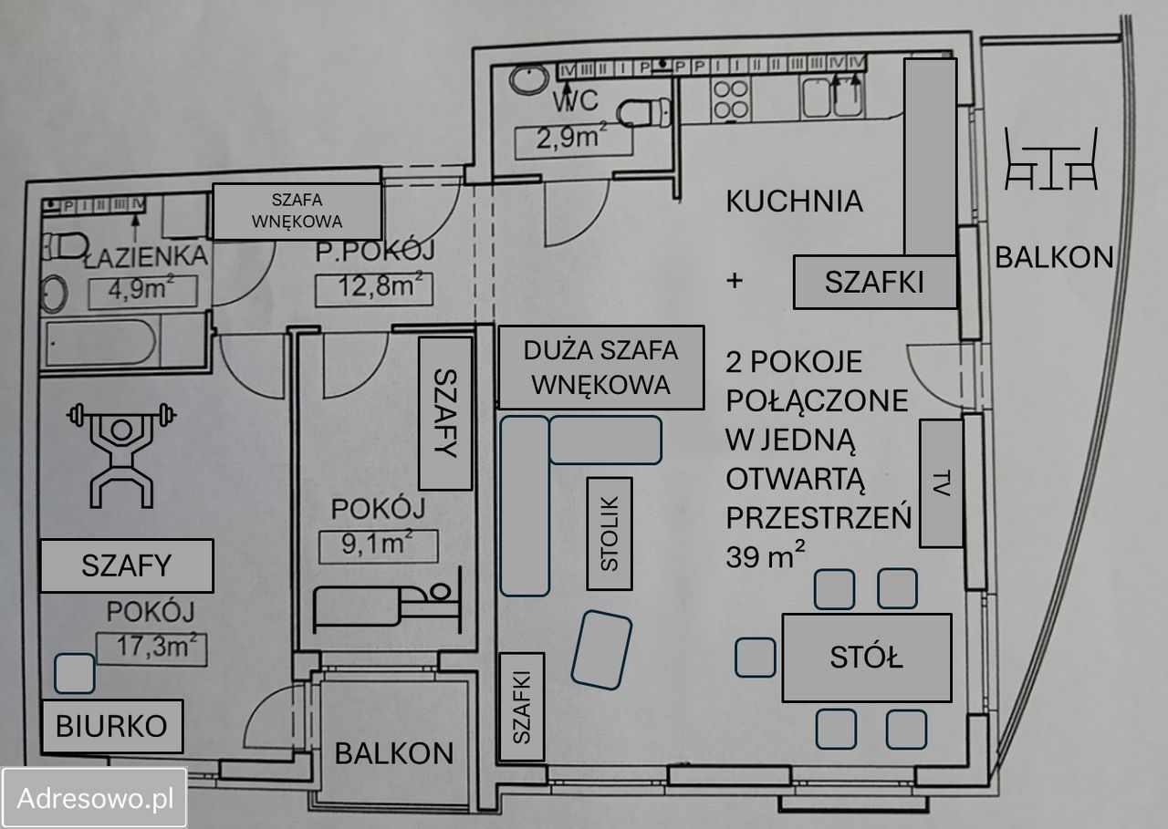 Mieszkanie 3-pokojowe Poznań Chartowo, ul. Lwa. Zdjęcie 20