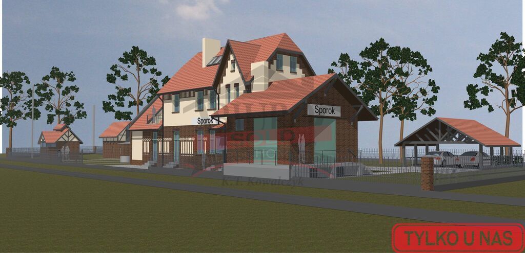 dom wolnostojący, 7 pokoi Spórok