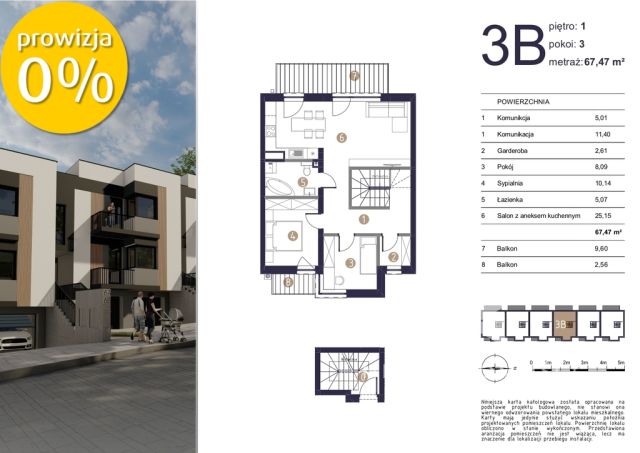 Mieszkanie 3-pokojowe Rzeszów, ul. Tkacka. Zdjęcie 9