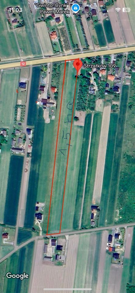 Działka rolna Strzałków. Zdjęcie 2