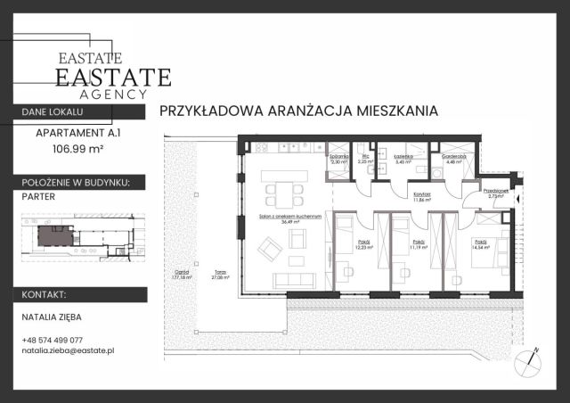 Mieszkanie 4-pokojowe Gdynia Orłowo, ul. Inżynierska. Zdjęcie 6