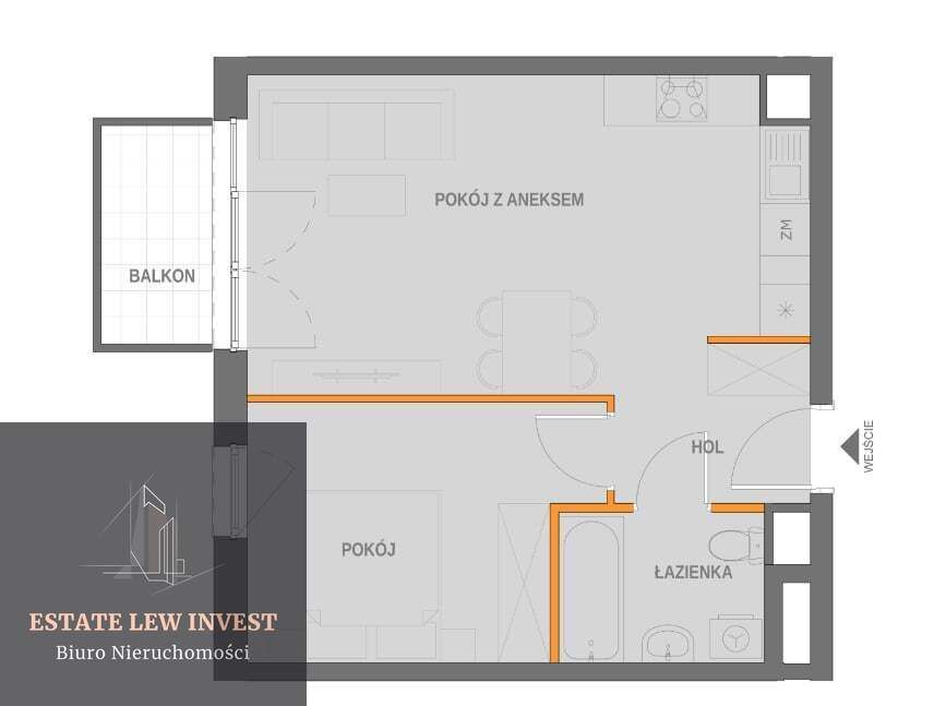 Mieszkanie 2-pokojowe Kraków, ul. Wrocławska. Zdjęcie 9