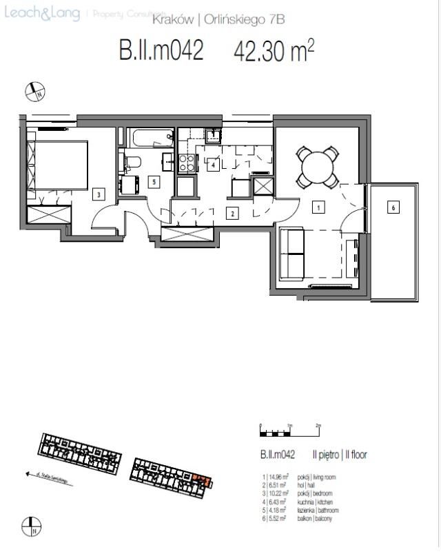 Mieszkanie 2-pokojowe Kraków Czyżyny, ul. Bolesława Orlińskiego. Zdjęcie 10