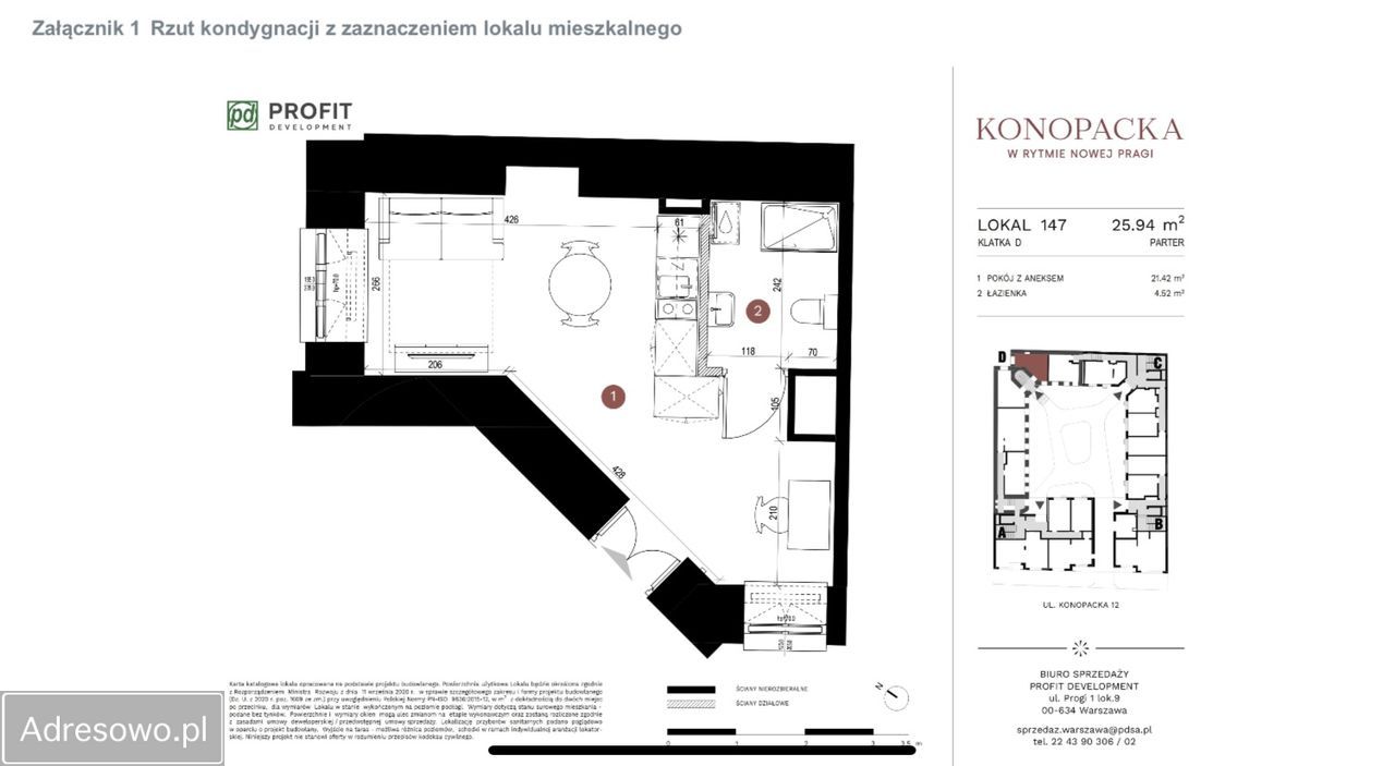 Mieszkanie 1-pokojowe Warszawa Praga-Północ, ul. Konopacka. Zdjęcie 20