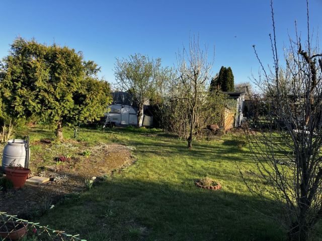 Działka rod Leszno Leszczynko, ul. Dożynkowa. Zdjęcie 1